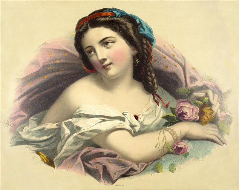 Девушка с розой - девушки, девушки жозефины дюколле, портрет - оригинал