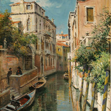Оригинал схемы вышивки «Каналы Венеции» (№352970)