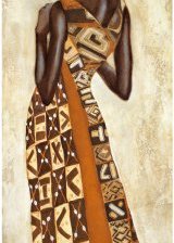 Оригинал схемы вышивки «Африканская  девушка» (№353755)