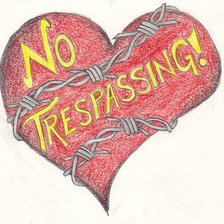 Схема вышивки «No trespassing ^^»