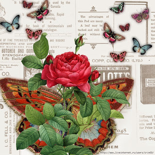 подушка - цветы и бабочки - оригинал