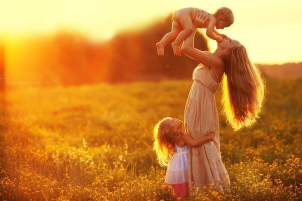 Семья - дети, ребенок, счастье, мать - оригинал