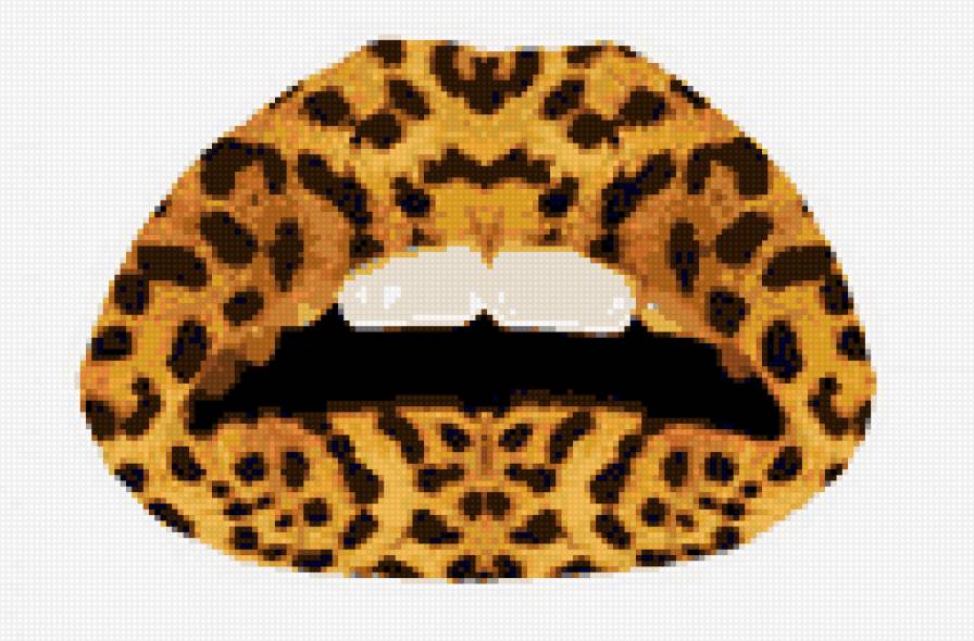 Леопардовые губы - предпросмотр