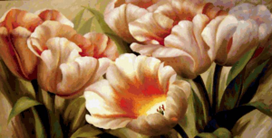 Натюрморт, тюльпаны, цветы - цветы, натюрморт, тюльпаны - предпросмотр