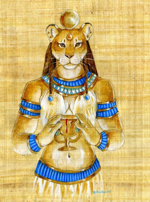 египет - она, папирус, кошечка.египет, девушка, кошка, женщина, образ, кот - оригинал