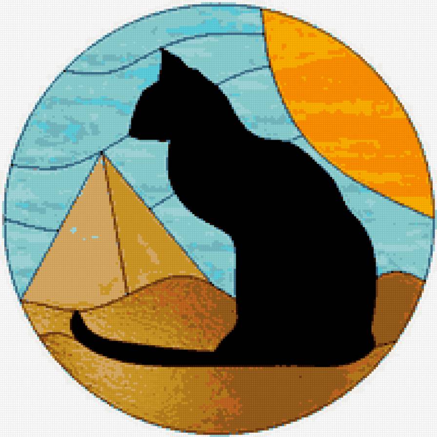 кошка - зверь, кот, кошки, ласка, кашка, египет, пирамида - предпросмотр