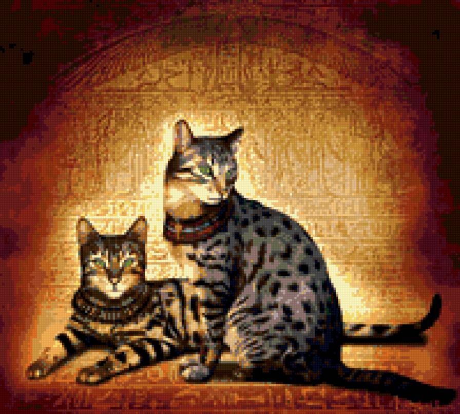 кошки - зверь, кошка, кошки, египет, хищник, глаза - предпросмотр
