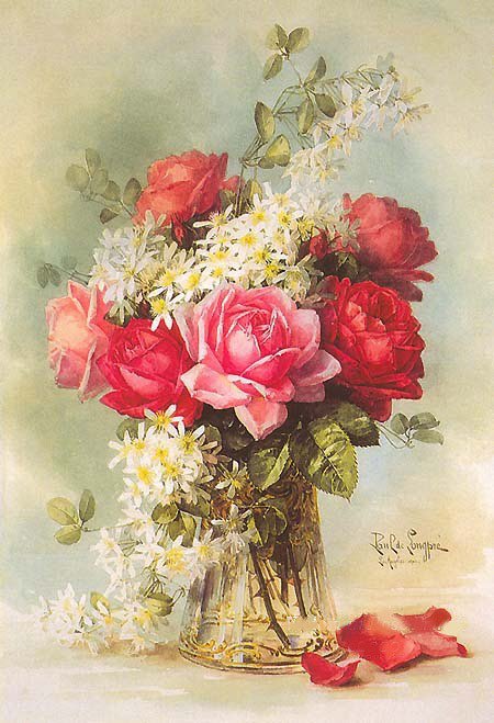 букет роз -2 - букет, розы, ваза - оригинал