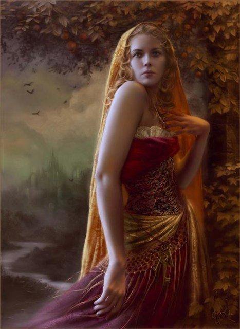 Афродита - фентези, девушка, богиня - оригинал