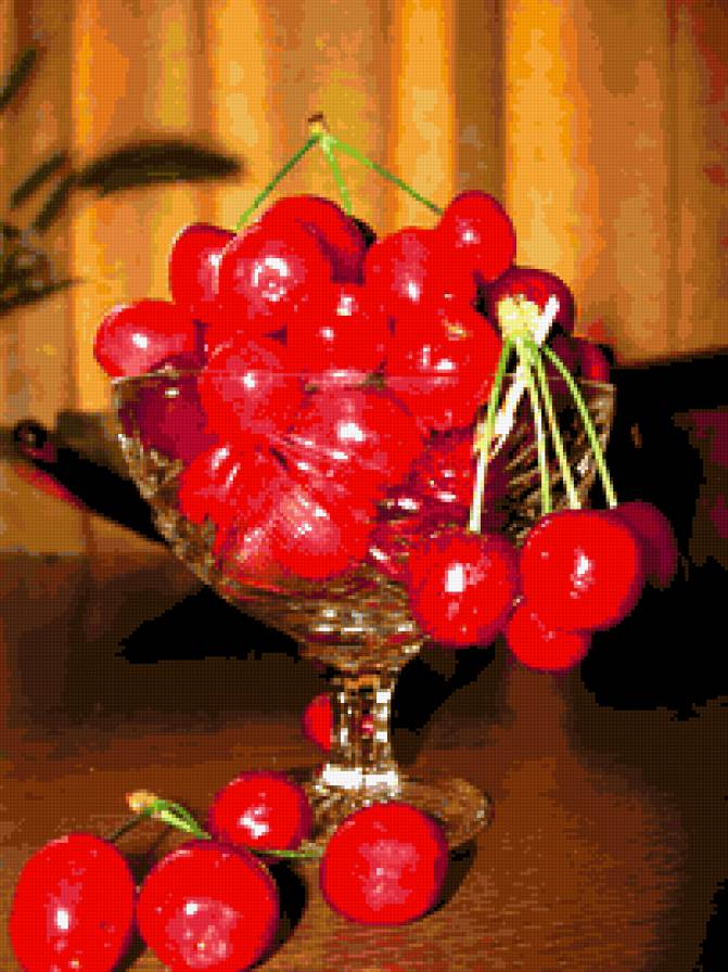 №365332 - ягоды, черешня, вишня, натюрморт - предпросмотр