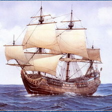 Оригинал схемы вышивки «Корабль» (№365465)