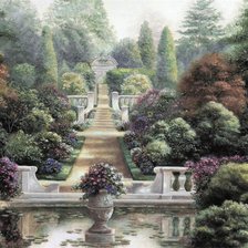 Оригинал схемы вышивки «прекрасный сад» (№366031)