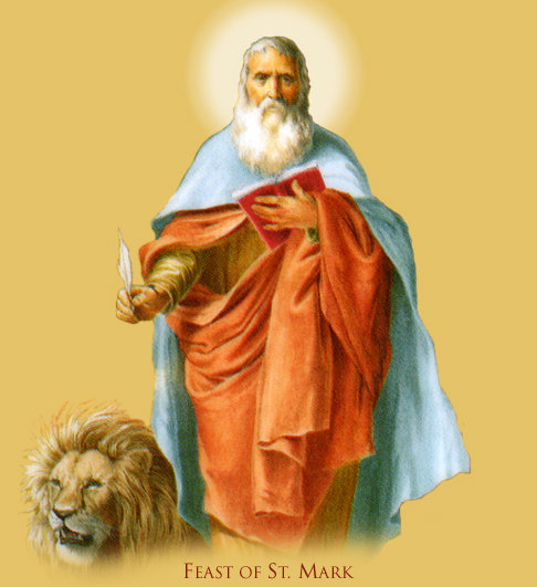 Святой Марк Евангелист - лев, марк евангелист, католичество, религия, святой - оригинал