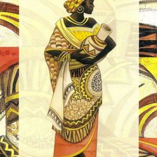 Оригинал схемы вышивки «Африканка» (№366899)