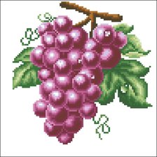 Оригинал схемы вышивки «виноград» (№370766)