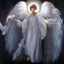 Оригинал схемы вышивки «ангел» (№372233)