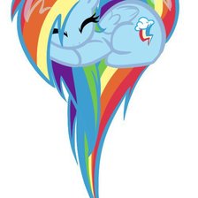 Схема вышивки «Rainbow Dash: heart!»