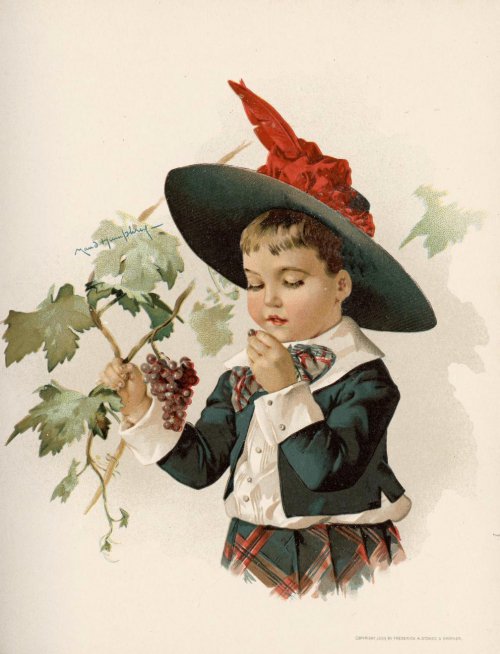 мальчик с виноградом 3 - оригинал