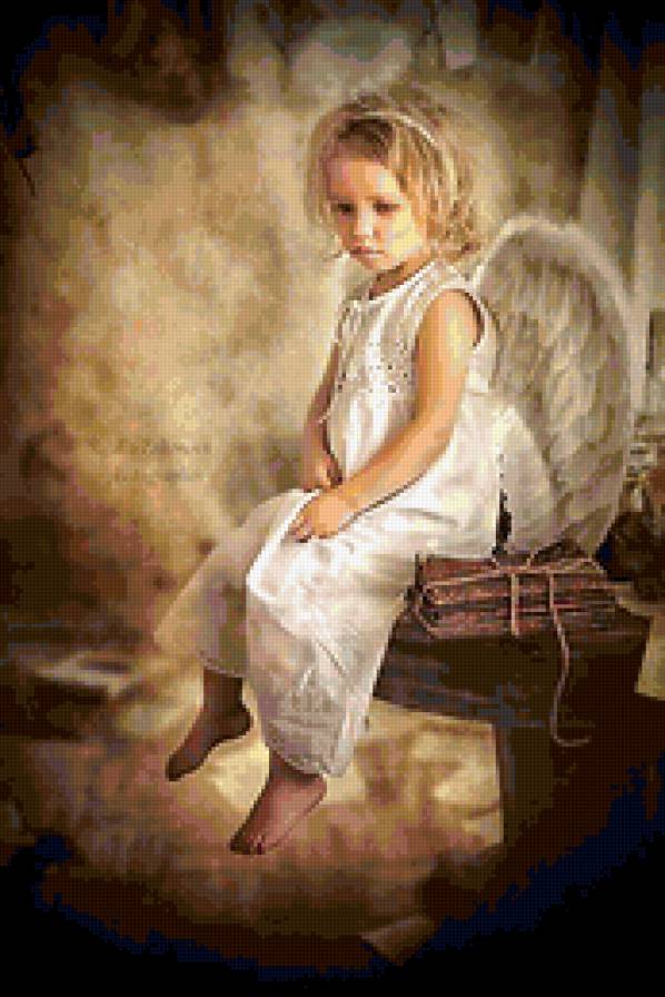 ангел - девочка, ангел, сказка, мечта, фея, ребенок, крылья - предпросмотр
