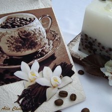 Схема вышивки «кофейный кофе»