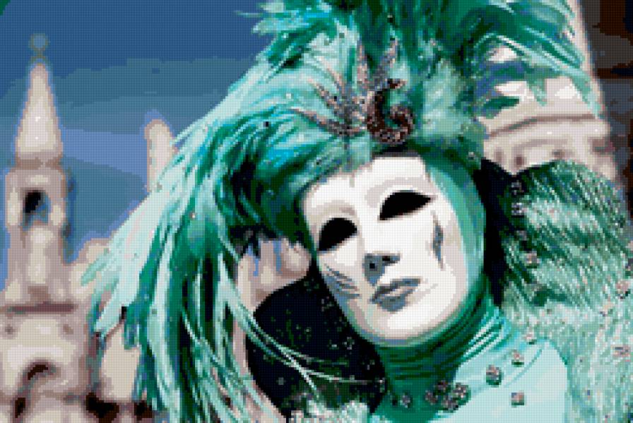 маска - веселье, маски, венеция, люди, праздник, карнавал - предпросмотр