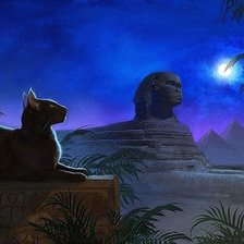 Оригинал схемы вышивки «египетская ночь» (№375113)