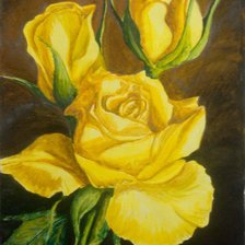 Оригинал схемы вышивки «Желтые розы.» (№375241)