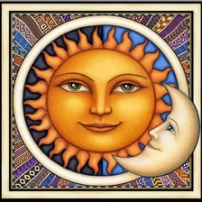 Оригинал схемы вышивки «Солнце и луна» (№378908)
