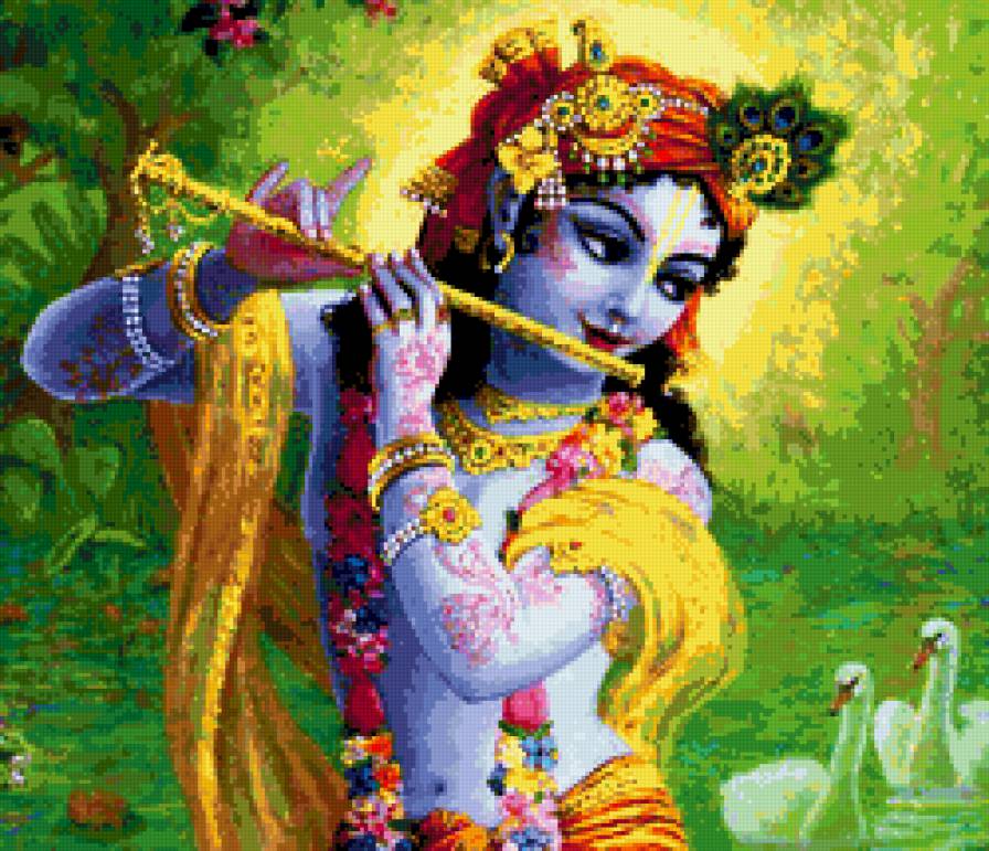 Прекрасный Кришна - бог, кришна - предпросмотр