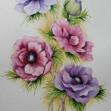Оригинал схемы вышивки «цветы» (№382019)