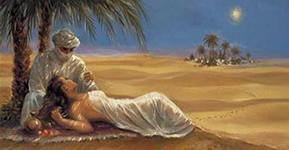 Пустыня - песок, влюбленные, пустыня - оригинал