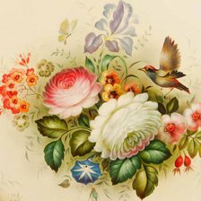 Оригинал схемы вышивки «цветочное панно» (№383405)