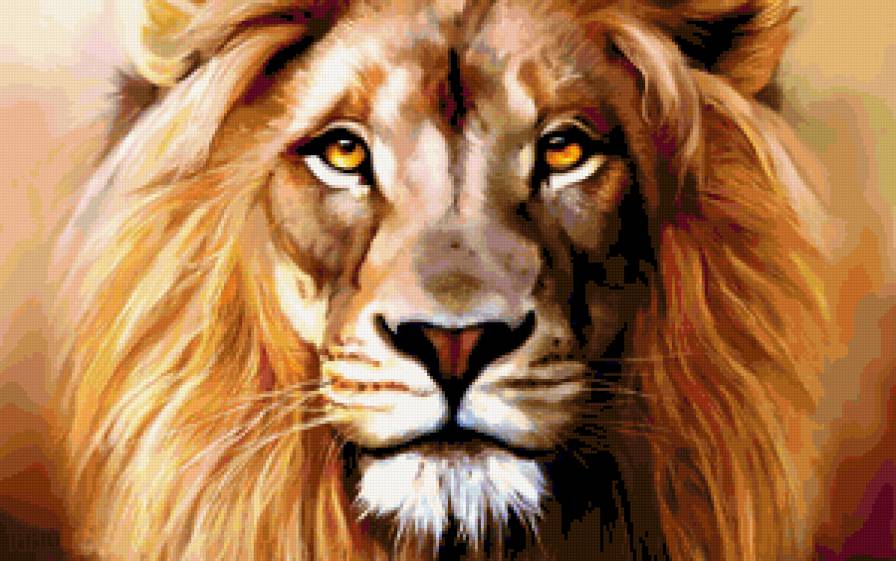 Лев - хищник, кошка, животные - предпросмотр
