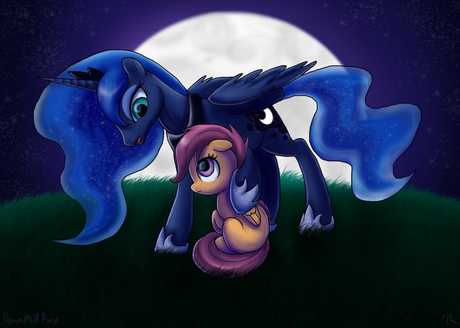 принцесса Луна и Скуталу - мой маленький пони - оригинал