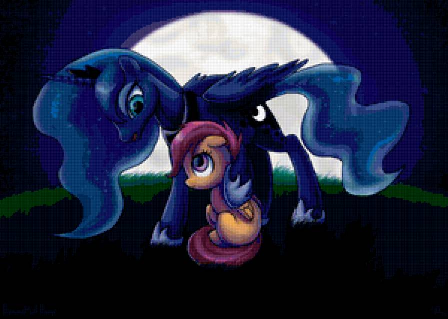 принцесса Луна и Скуталу - мой маленький пони - предпросмотр