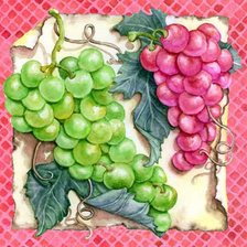 Схема вышивки «грозди винограда»