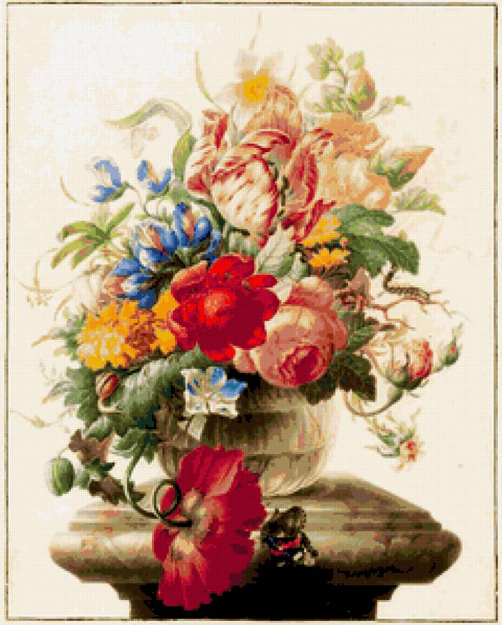 букет цветов в вазе - предпросмотр
