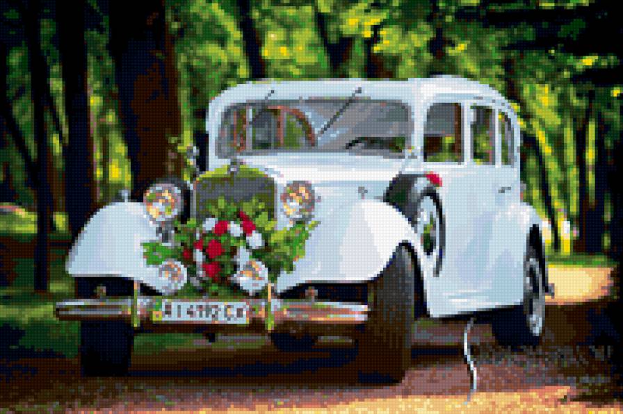 Ретро-автомобиль (свадебная) - предпросмотр