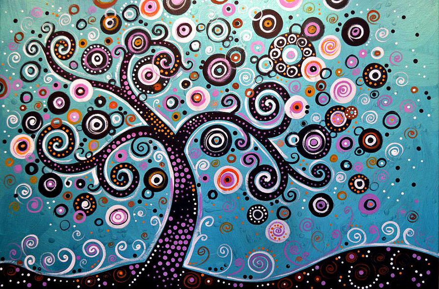 Дерево 5 (Amy Giacomelli) - картина, рисунок, дерево - оригинал