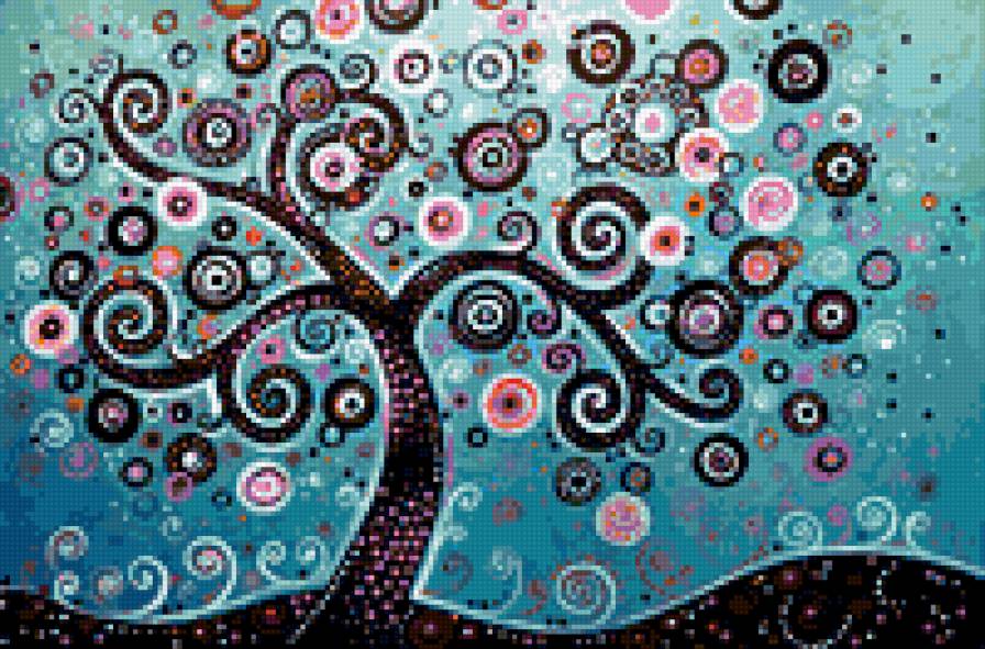 Дерево 5 (Amy Giacomelli) - рисунок, картина, дерево - предпросмотр