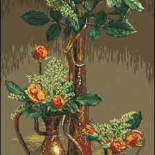 Оригинал схемы вышивки «три вазы» (№388798)