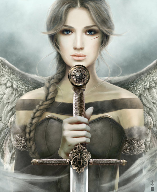 Ангел правосудия - мечь, девушка, крылья, ангел, фентези - оригинал