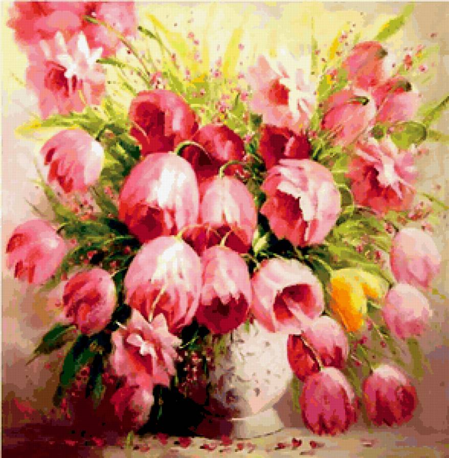 Серия "Букет" - цветы, тюльпаны, букет - предпросмотр