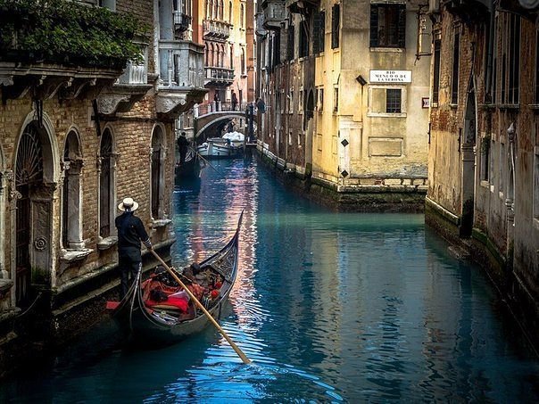 Венеция - италия, венеция, канал, вода, лодка - оригинал