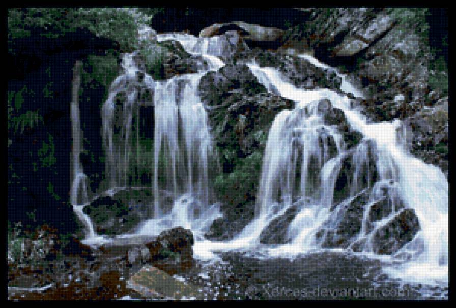 №390931 - водопад, пейзаж, природа, водопады - предпросмотр