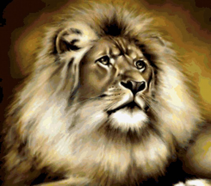 Белый лев - царь, животные, хищник, звери, лев - предпросмотр