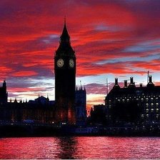 Закат над Лондоном