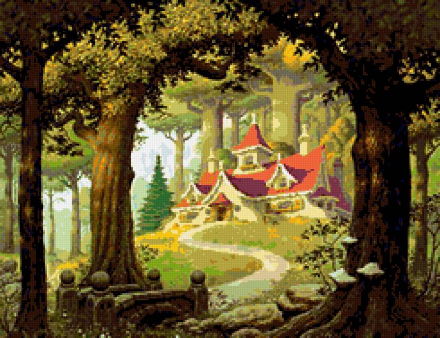 В гости к сказке - пейзаж, детям, сказочный, лес - предпросмотр