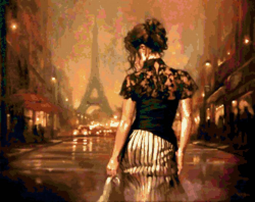 париж - образ, женщина, она, город, девушка - предпросмотр