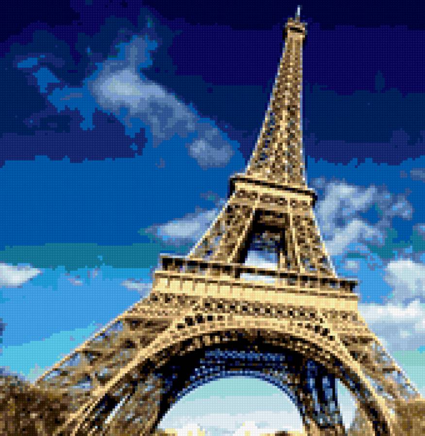 Эйфелева башня - париж - предпросмотр